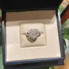 Lyxdesigner Chopard Jewelry Chopares Ring V Gold Plated 18k Gold Full Diamond Love Three Diamonds Sun Moon Star Full Sky Star Chopin Straight