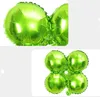 Party Decoration Column Arch Four Petals Leaf Balloons Decortion Aluminium Foil Wedding Birthday Festival Decor 4 Balls Balloon SN SN