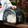 Bolsas novas transportadoras de animais de estimação cães portáteis gatos transparentes mochila transportar bolsa respirável para pequenos animais cachorros de gatinho de cachorro