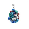 Chaines 925 Silver Classic Collier National Style Retro Couple Pendre Accessoires Bijoux de chaîne de couleur émail