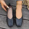 Sapatos casuais femininos à venda 2024 Brand Slip Flats Flats Autumn TOE MUITO SULLOLL EURO MULHERES CONCISO