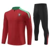 23 24 Portugal Kids Tracksuit Joao Felix Brazil Soccer Trikots Traininganzug Ruben Neves Bruno Ronaldo Fernandes Portugieser Portugiesische Erwachsenen -Trails Set Men Set Männer