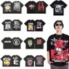 Hellstar Shirt Designer Mens Womens Shirts Summer Gothic Style Stop Graphic Cotton Fashion Street Street Short Sleeve X1UD #