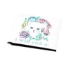 Clips d'argent kawaii Cartoon Cat Pattern portefeuille Bifold Clutch Coin Purse Slim Credit Card Carte Holder Y240422