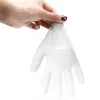 Gloves For Hairdressing Clean Work Rubber Gloves 100 Pcs Transparent Vinyl TPE Gloves Latexfree Gloves for Laboratory Work