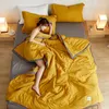 WOSTAR Summer cool thin quilt blanket soft bedspread air-conditioning cozy comforter baby couple single double queen king size 240417