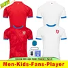 2024 Czech Republika Piłka nożna Szwajcaria Euro Cup Home Austria Red Blue Biała Islandia Sportswear Sportswear Serbia Camisola Football Shirts