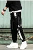 Men's Pants Functional fashion brand overalls mens personality ribbon tie-in Korean version of the trend of Loose Strt hip-hop pants Y240422