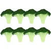 Fleurs décoratives Broccoli Réaliste Slice pour enfants Décoration de cuisine Plant artificiel