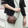 Alirattan 2023 Neues Gemüse gebräuntes Leder handgefertigtes Kuhlatten -Frauenbeutel Vintage Umhängetasche Fi Crossbody Bag N9HQ#