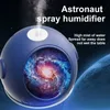 Humidifiers Portable astronaut sticker humidifier with LED lights and aromatic diffuser - USB powered for cleaning and hydrating air Y240422