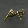 Decoratieve beeldjes mini schattige vintage messing mieren standbeeld pocket dieren emmet sculptuur thuis kantoor school bureau ornament speelgoed cadeau