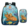 Plecak 2pcs/Sets The Octonauts Toddler Bags Bags Dzieci Szkoły Pen Pen Bag dla chłopców z kreskówek Kreskówki