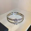 Bangle S Diseñadores Diseñadores Joyas de encanto Mujeres de alta calidad Pulsera de diamantes de alto sentido Temperamento de celebridades Joyas versátiles DHJ8U