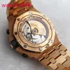 MENSE AP WRIRY Watch Royal Oak Offshore Series 42 mm Calendrier Timing Red Devil Vampire Automatic Mechanical Steel Rose Gold Fashion Men's Watch 26470OR.OO.1000OR.02