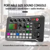Microphones Podcast Studio Kit Audio Interface Mixer Sound Console with DJ Condenser Microphone Sound Card