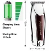 Shavers Kemei Professional Hair Cutting Cutting Trimmers Beard Shaver para hombres USB Corte de cabello recargable Barber KM9163