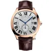 Dials Movement Automatic Watches carrtier Picking up leaks new Drive series rose gold automatic mechanical mens watch WGNM0003