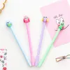 Pens 20/60 Pcs Owl Creative Cute Cartoon Gel Pens Black 0.5mm Fountain Neutral Water Pen Student Stationery Wholesale