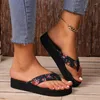 Sapatos casuais Flip Flip Flip Flip Slip Slip em plataforma confortável Slides Slides Slides Summer Summer Beach