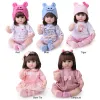 Dolls Reborn Doll Lifelike Newborn Simulation Animaux Bébé Girl Émail Dolls Enfants Enfants Toy éducatif Girls DIY Toy Gift