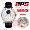 W503406 Calendario perpetuo A52610 MENS AUTOMATICO MENS APSF Custodia in acciaio White Black Leather Strap Super Edition RELOJ HOMBRE PERETIMEWATCH MONTRE HOMMES PTIW