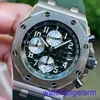 AP Wrist Watch Chronograph Royal Oak Offshore Series Watch 42mm Diameter Automatic Mechanical Fashion Leisure Men's Timepiece 26238TI.OO.A056CA.01 Army Green