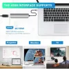 Hubs USB 3.0 Type C Hub Adapter 6 in 1 Dual USB Docking for MacBook Pro with 4K 30Hz High Speed for PD Charging Card Reader Splitter