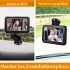 Monitors Baby Car Monitor 1080p High Definition Monitor Camera for Baby Rear Facing Seat 150° Wide View Night Vision Car Mirror Camera