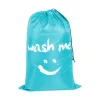 Organisation Nylon Tvättpåse Wash Me Travel Storage Pouch Machine Washable Dirty Clothes Organizer Wash DrawString Bag