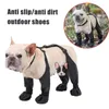 Chaussures de vêtements pour chiens Anti-slip imperméable pour les accessoires de protection contre les pieds pour animaux de compagnie extérieurs