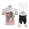 Tävlingssatser Casyte Funny Pig Bicycle Jersey Men Cykling Quick Dry Complete Bike Clothing Ropa Mtb Suit Kort ärm