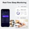 Melanda smart ring hjärtfrekvens kroppstemperatur sömn monitor män kvinnor idrottshälsa tracker ip68 vattentät för Android iOS MR3 240414