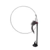 Simulation Bird interactive Cat Toy Sucker Feather with Bell Stick for Kitten Playing Teaser Wand Supplies 240410