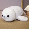 Cuscini 50 cm/60 cm Carino Sea World Animal White Sea Lion bambola peluche cartone animato sigillo peluche giocattolo per bambini regalo di compleanno per bambini