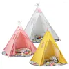 Zelte und Unterkünfte Teeee Zelt für Kinder tragbare Tipi Kinder Haus Indoor Playhouse Baby Foldable Play tun so, als ob Camping Camping
