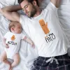 T-shirty de Tal Palo tal astilla druk zabawne rodzina pasujące koszule bawełniane tatusia i ja dzieci stroje dzieci rompers wyglądają na prezenty z okazji Dnia Ojca