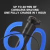 Shavers Enchen X8SC Electric Shaver avec 4 têtes de remplacement Typec polyvalent Typec Typec Portable Rechargeable Men Trimmer Beard