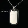 Necklaces 10pcs Dog Tag with cover military tag Dog tag Pendant stainless steel Necklace Pendant for men nice party gift wholesale price