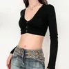 Active Shirts 2024 Women Knit Long Sleeve Black Bolero Cardigan Ladies Fall Clothes Wear Shrug Sweater