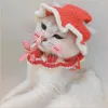 Hundebekleidung süße Cartoon Strickhut interessanter Windschutz Kopfdeckel Supplies Handgefertigte Cosplay für große Katze