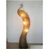 Полные тормы 110 В 220 В напряжение Peacock E27 E12 Lamp Base Crystal и аппаратное обеспечение Scpture Fit для фойе GY00393355841517505 Drop Delivery L DH6MY