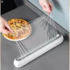 Organization Cling Film Cutter Magnetic Fixed Refillable Storage BBQ Paper Tin Foil Large Capacity Hidden Blade Safety Home Kitchen Tool