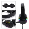 Scanners LED Light Gaming Headset Gamer Casque Deep Bass Computer Game Game Écouteur avec micro PS4 Xbox PC audifonos Gamer Fone