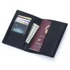 Держатели проездной кошелек с паспортным держателем 5,5 "x 3,9" паспортный чехол кошелек для мужчин и женщин кожаный складной кошелек для паспортов
