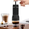 Kvarnar Espresso kaffestillverkare Handpress Capsule Ground Coffee Brewer Portable Manual Press Coffee Machine Fit kaffepulver/kapsel