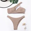 Damen Badebekleidung 2pcs/Set Women Bikini attraktive weiche Stoff Rückenless Schwimmbad Kleidung Set Sexy Badeanzug