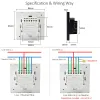 Control ZigBee 1 2 3 4 Gangue sem neutro Smart Touch Light Switch EU Europa UK Button de parede Tuya Power 2 3 Ways Alexa Smart Home Voice