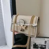 Designer Bags Shoulder Bag Underarm for Women 2024 with Diamond Inlaid Small Bee Texture Crocodile Pattern Niche Chain