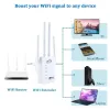 Routers KuWfi 5G Wifi Repeater Dual Band 1200Mbps AP Router Wifi Signal Amplifier Wireless Wifi Extender Long Range Signal Booster